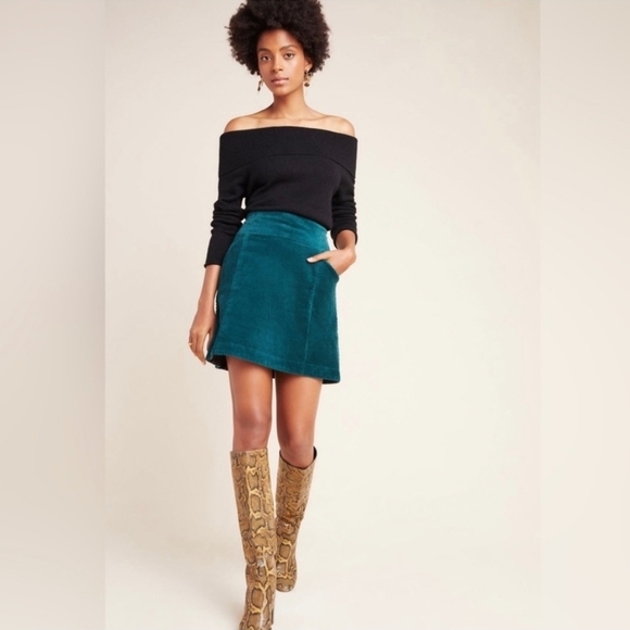 Emerald Corduroy Skirt by Mauve size 8 - Picture 2 of 8